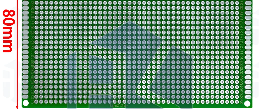 2*8 3*7 4*6 5*7 6*8 8*12 9*15 Doppel Seite Prototyp Diy Universal Gedruckt Schaltung PCB Board Protoboard Solder Beschichtung – Detail 4