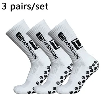 3 Pairs Anti-slip Soccer Socks Women Men Outdoor Sport Grip Football Yoga Socks For Woman 3