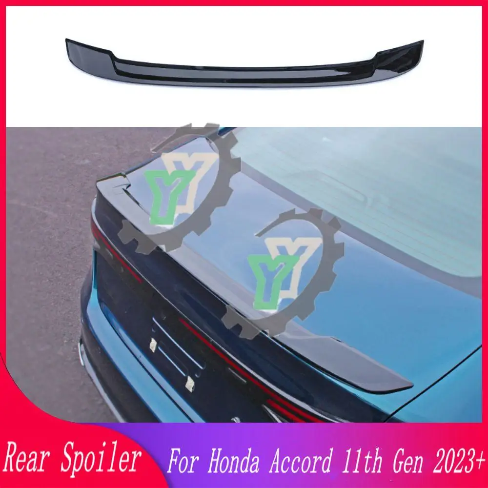 

Gloss black High Quality ABS Plastic Car Rear Trunk Spoiler Rear Wing Lip Trim For Honda Accord 11th Gen 2023+