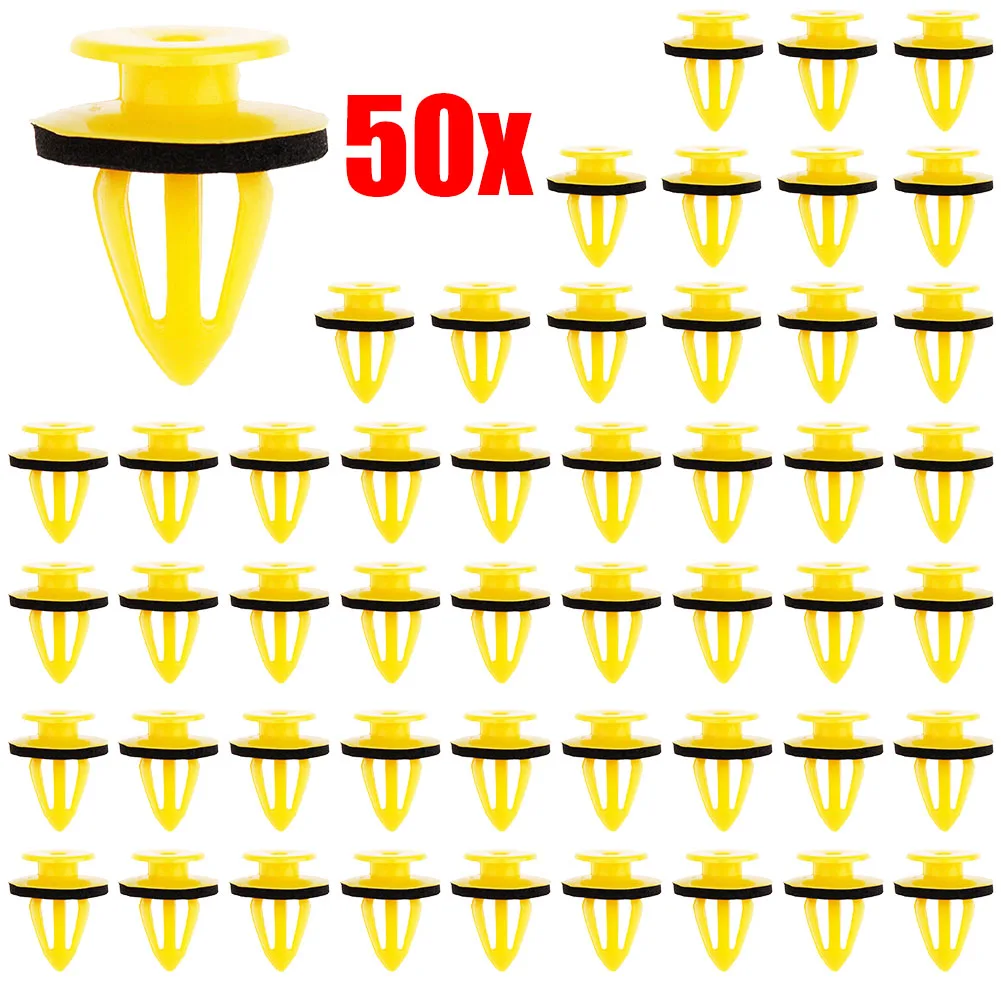 

50Pcs Car Door Trim Panels Fastener Clips For Ford Focus 2 3 For Kia 1008068 Plastic Auto Acesssories