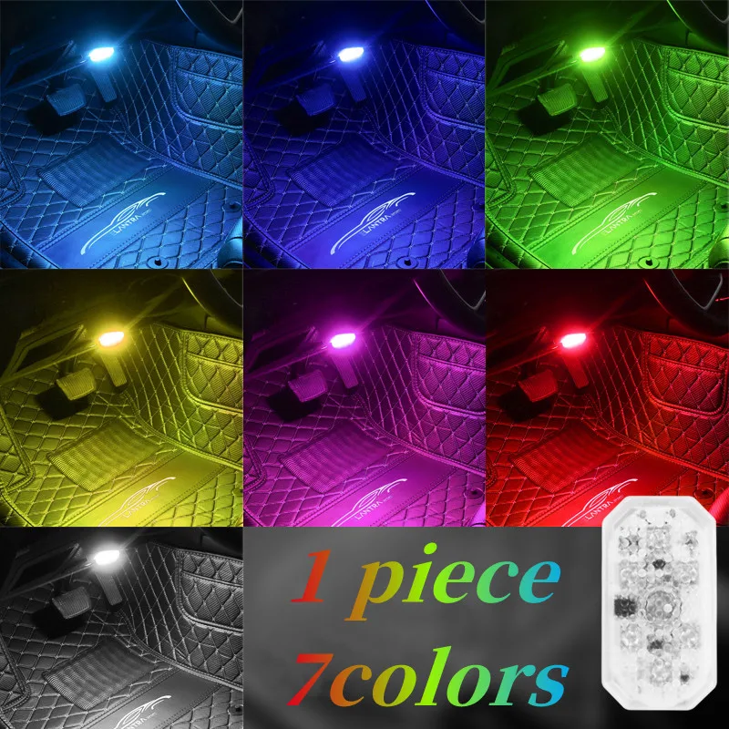 

Auto USB Charging Mini 5V Led Touch Switch Light Wireless Ambient Lamp Portable Night Reading Light Car Door Roof Interior Light