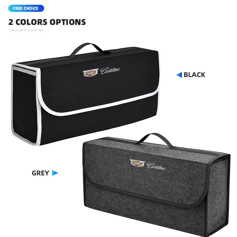 자동차 트렁크 보관함 주최자 캐딜락 로고 용 접이식 보관 정리 용기 가방 CT4 CT5 XT5 XT6 XTS ATS-L 액세서리