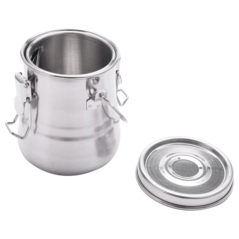

2X Oil Painting Brush Washing Bucket Wash Pen Barrel Stainless Steel Oil Paint Brush Washer