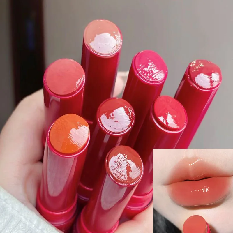 Specchio Water Light Lip Gloss Jelly Lipstick Pencil Long Lasting Moisturizing Solid Lip Tint Balm Women Make Up Beauty Cosmetics