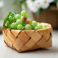 A Variety Of Styles To Choose From Natural Wood Chips Hand Woven Basket Bread Fruit Storage Basket Kitchen Storage Basket 6
