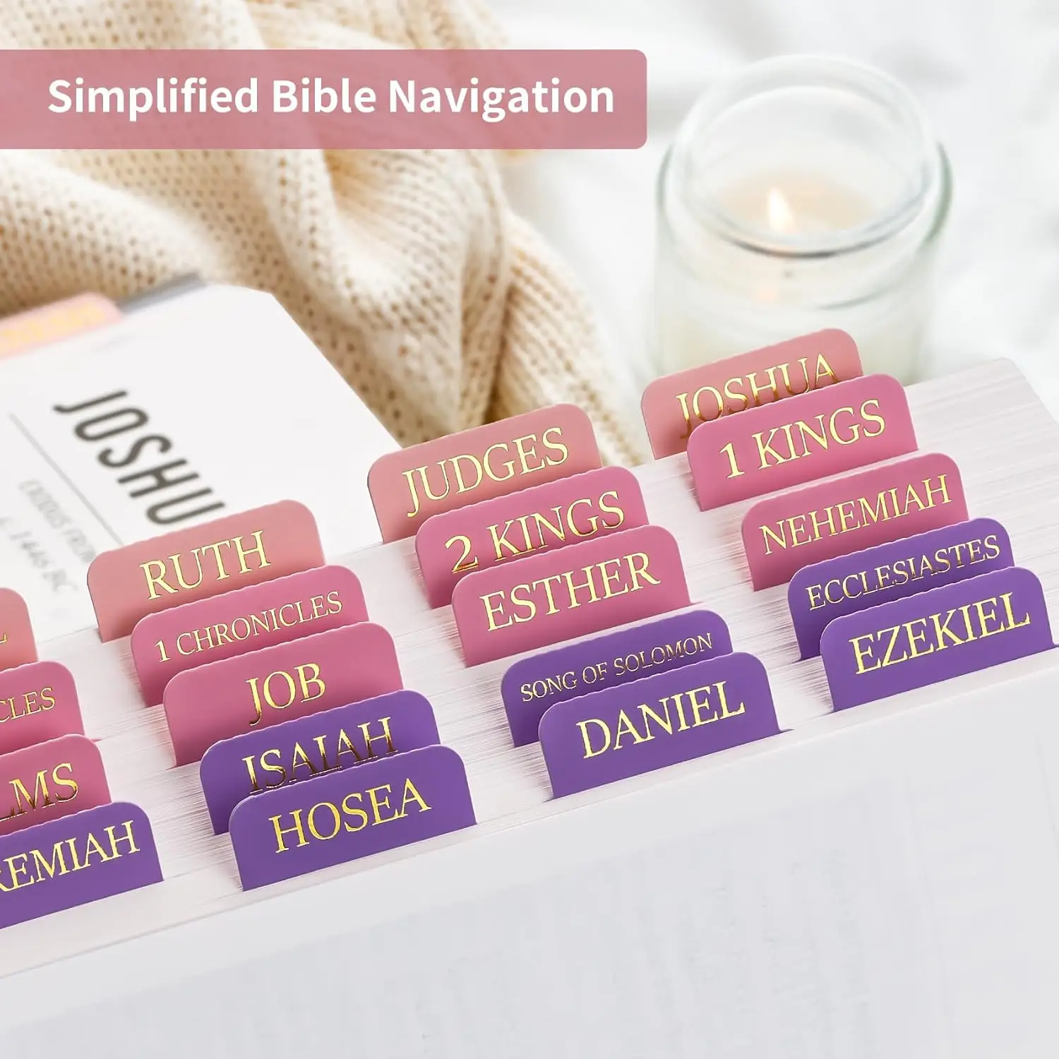 Gold Print Bible Index Tabs 5