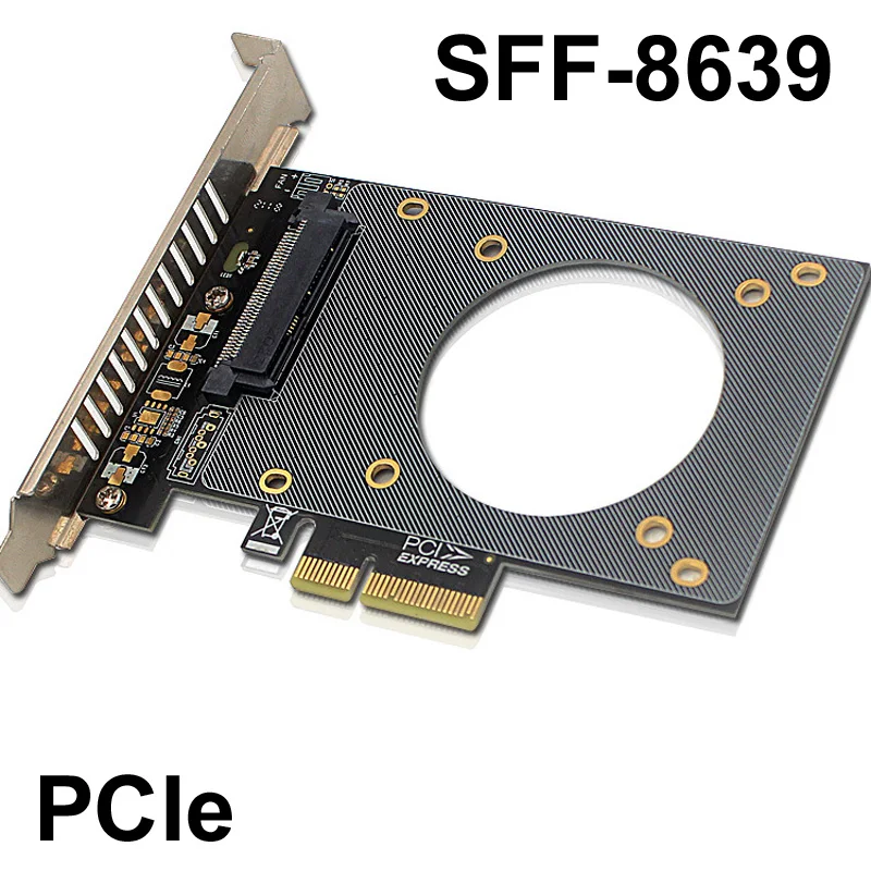 U.3-PCIeアダプタカード PCI Express 4.0 x4 2.5インチ U.3 NVMe SSD SFF-TA-1001