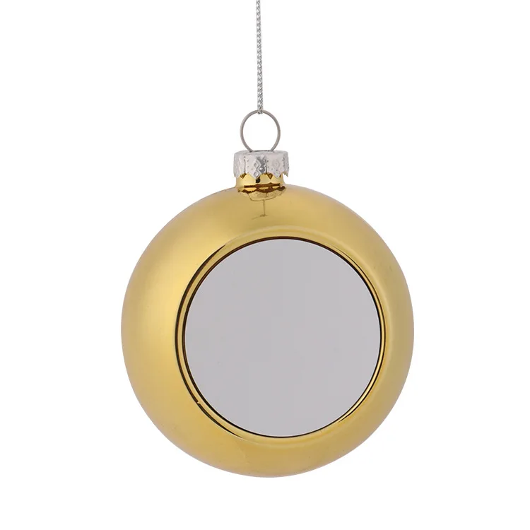 thumbnail image 1 of 6/8CM Christmas Tree Ball Pendant Hanging Blank Sublimation Xmas Home Holiday Party Decor For Thermal Transfer Photo Printing, 1 of 5