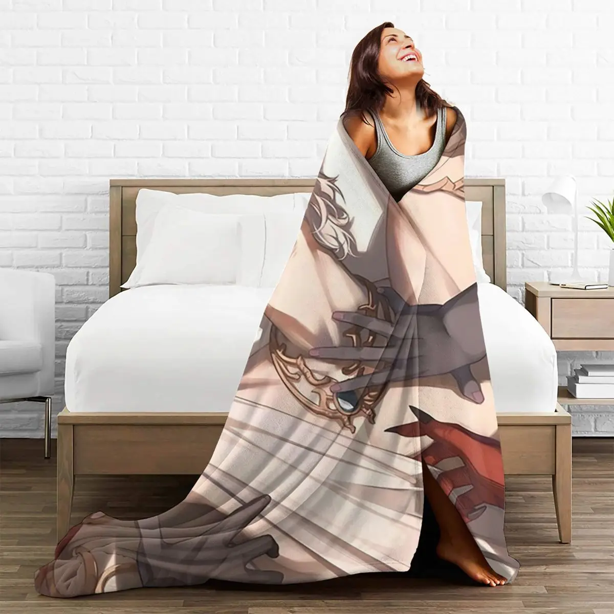 Baldurs Gate 3, Astarion Ancunin Blankets Fleece Super Soft Throw Blankets Sofa Throw Blanket For Home Office Throws Bedspread 5