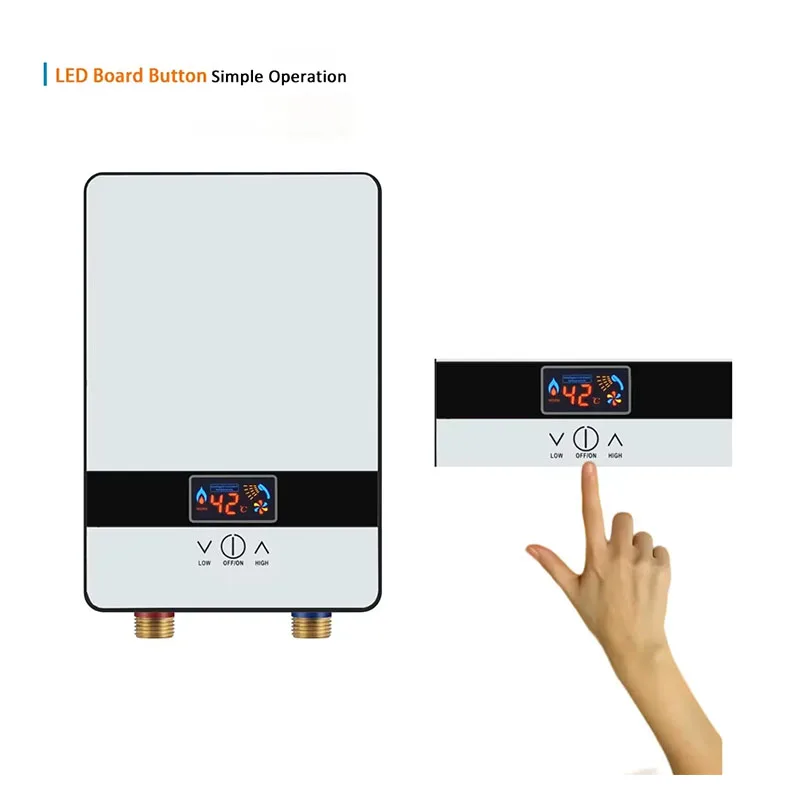 6500W Electric Instant Water Heater Household Bathroom Heating Instant Constant Temperature Heater Kitchen Hot Water 3