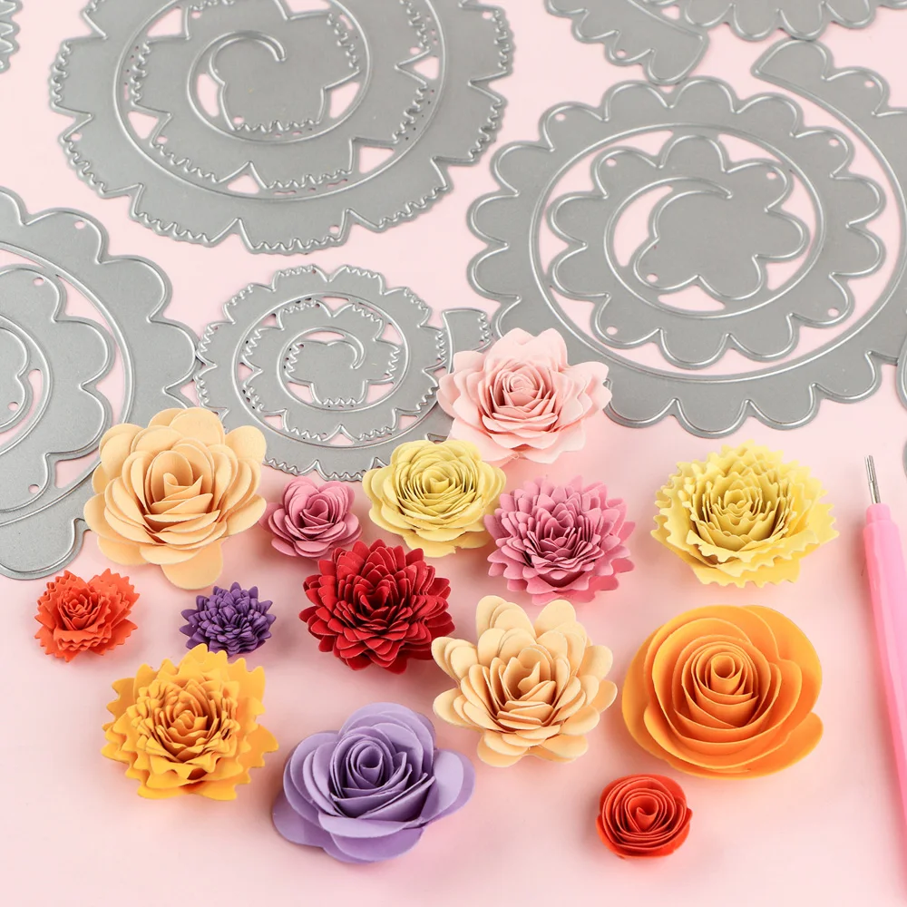 Eastshape Cornice di Fiori In Metallo Fustelle Cor... – Grandado