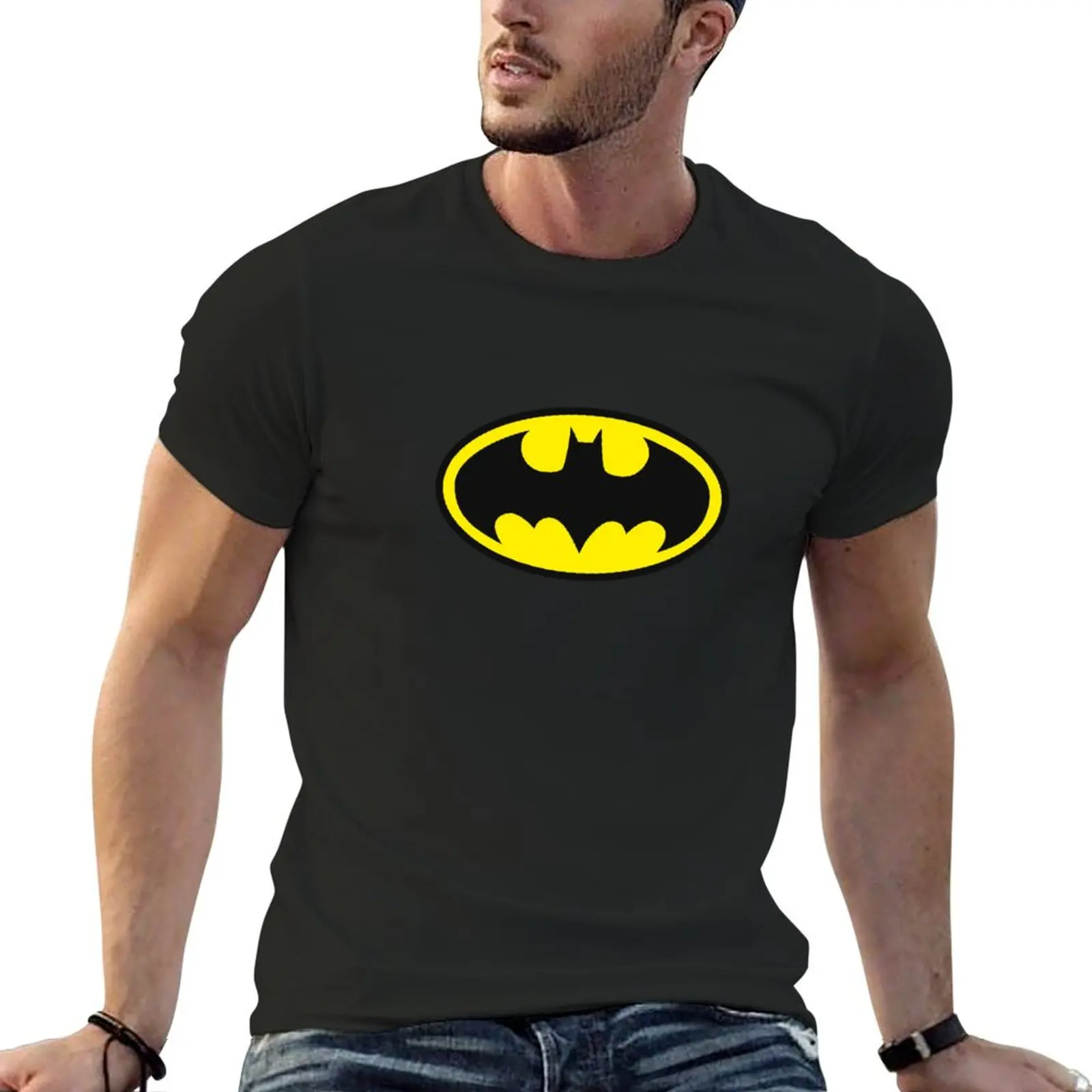 

arkham bat city T-shirt boys whites sports fans mens t shirts pack