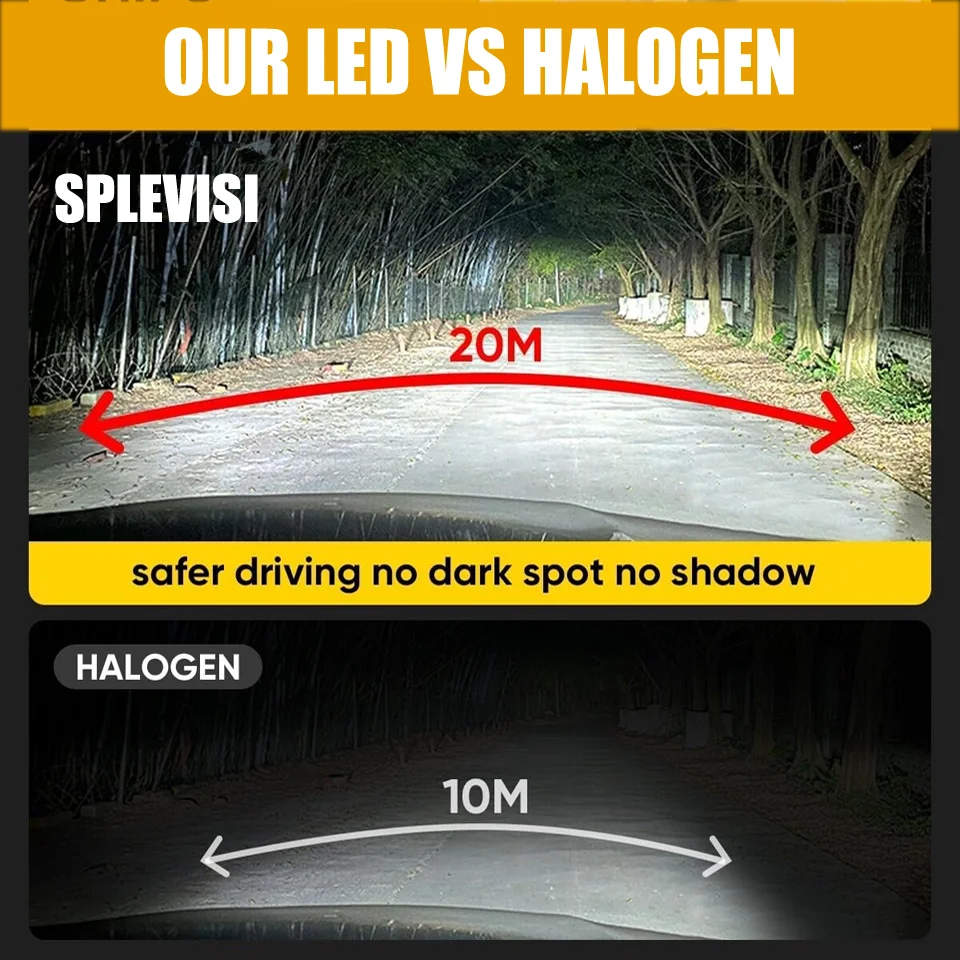 80W H1 CSP LED 안개등 전구 8000LM 6500K 쿨 화이트 재규어 X-타입 2001 2002 2003 2004 2005 2006 2007-2009 교체용