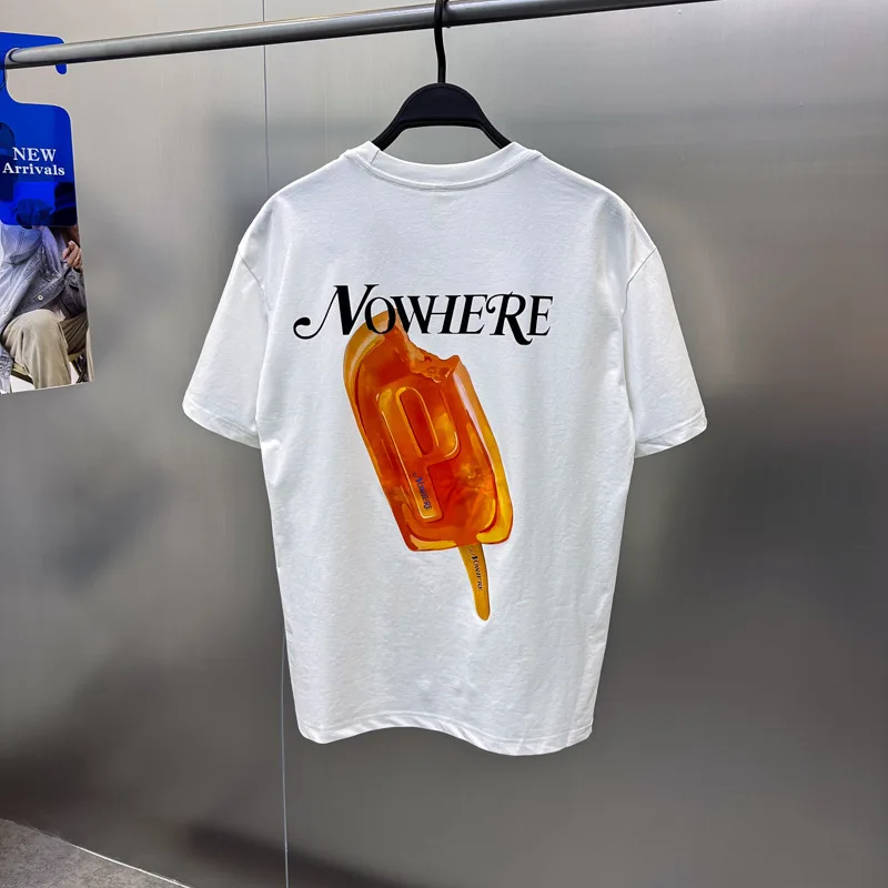 thumbnail image 1 of Nueva camiseta de verano fresca, sencilla, holgada, de manga corta, para jóvenes, para el campus, de moda urbana, camiseta de manga corta para hombre, 1 of 5