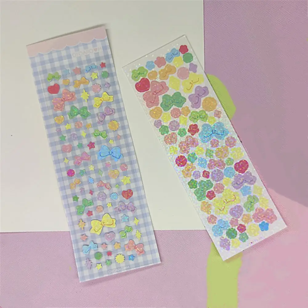 1 Sheet Crafts Korean Journal Phone Diary Self-adhesive Scrapbooking Sticker Decorative Stickers Cardmaking 