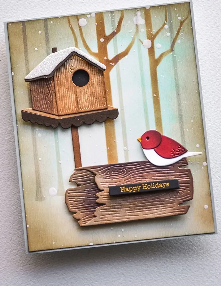 2024 Weihnachten Pilze Gans Spatz Bouquet Metall Schneiden Stirbt Sammelalbum Machen Karte Handwerk Vorlage Liefert Dekoration – Detail 5