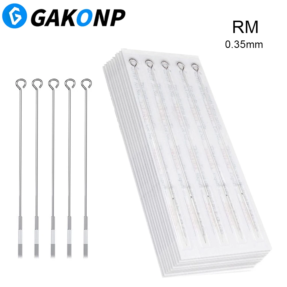 50Pcs Tattoo Needles RM Stainless Steel Needle Disposable Tattoo