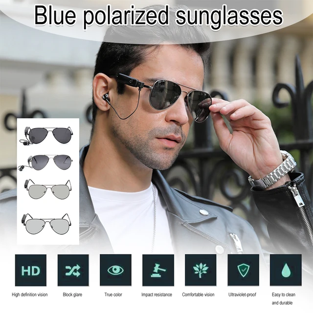 Sunglass Bluetooth Headphone Polarized Sunglasses | Sunglasses Bluetooth  Headset - Cycling Sunglasses - Aliexpress