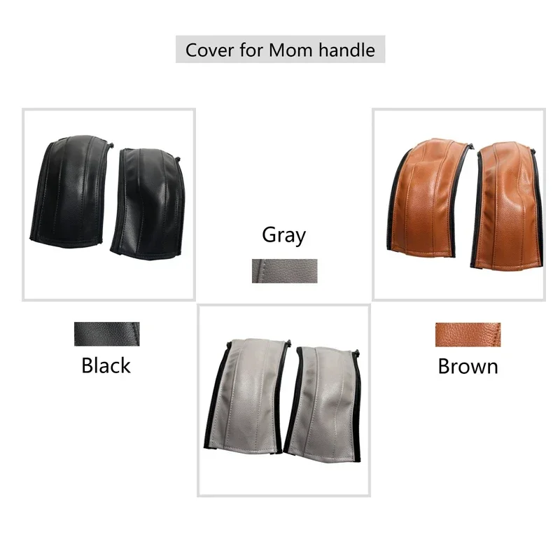PU Leather Armrest Cover For Silver Cross Wave Handle Bumper Sleeve Case Bar Protective Cover Baby Stroller Pram Accessories