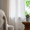 Cotton Linen Boho Solid  Window Curtain with Lace Blackout Valance for The Luxury Living Room Curtains for Living Room 4
