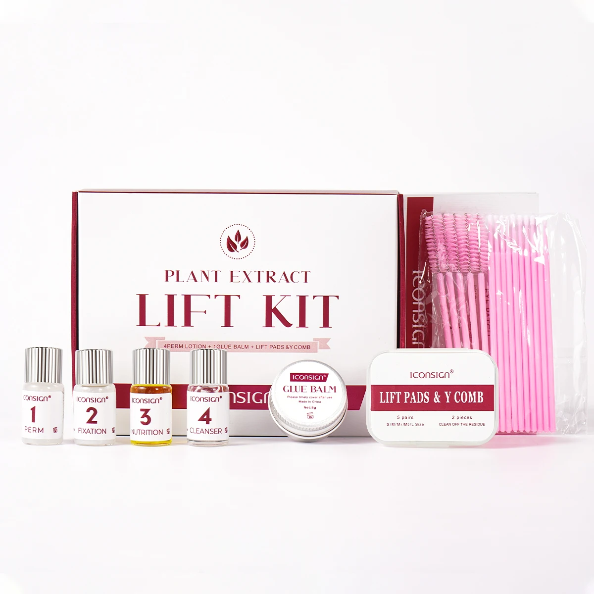 ICONSIGN Glue Balm Lash Lift Kit Cysteamine Professional Eyelash Keep 90 Days Curly Lifting Beaty Gift Kits Makeup Tools Sets