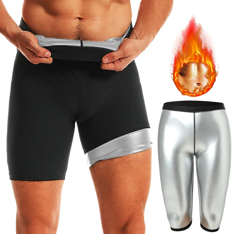 Men Sauna Suits Sweat Shorts Workout Slimming Fat Burning Fitness Abdomen Reducer Losing Weight Belly Trimmer Waist Trainer Best Sellers In Sports & Entertainment