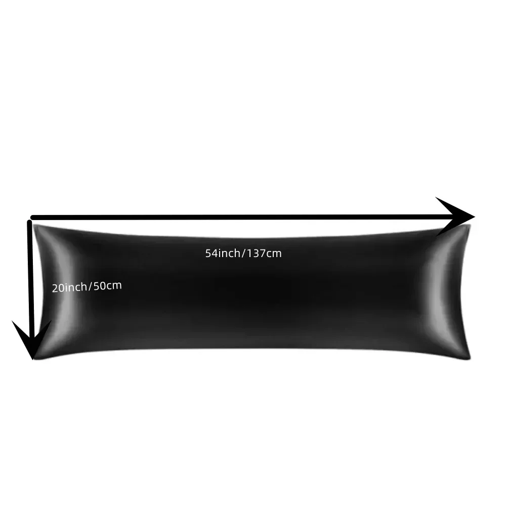 1pc Luxurious Satin Pillowcase for Hair and Skin Care Soft, Silky, Long Body Pillow Cover for Bedroom,Hotel, and Home Decor 3