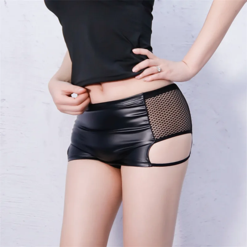 Women Lady Sexy Faux Leather Mini Skirt Slim Tight-fitting Temptation Black Stylish