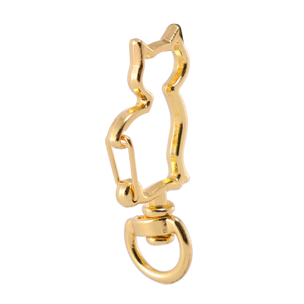 

20 Pcs Cat Shaped Keychain Necklace Kit Lobster Claw Clasps for Jewelry Making Tools