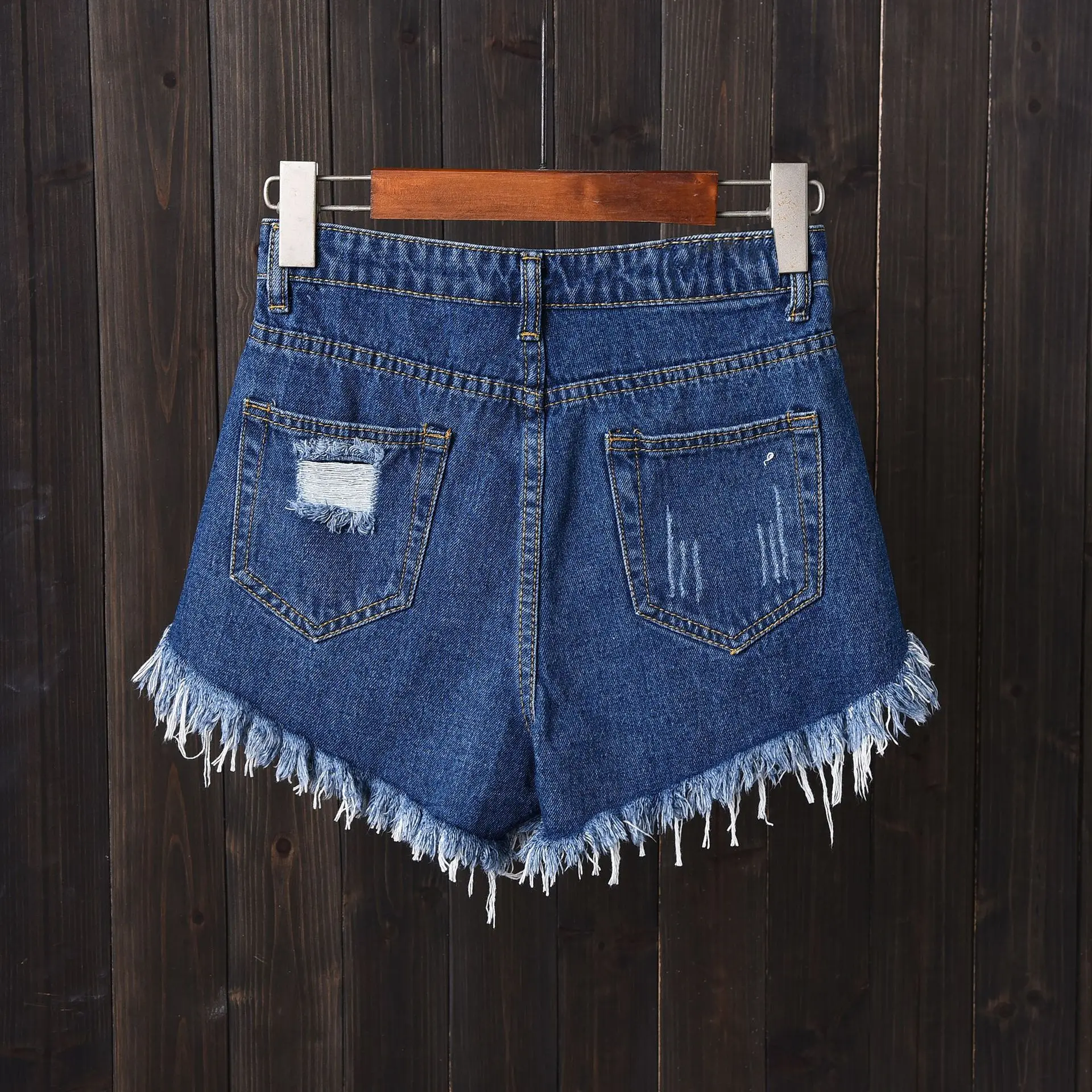 WYBLZ Shorts Jeans Summer Women Denim Shorts High Waist Casual Short Femme Plus Size 6XL Hole Sexy Ladies Hot Short Pants Mujer