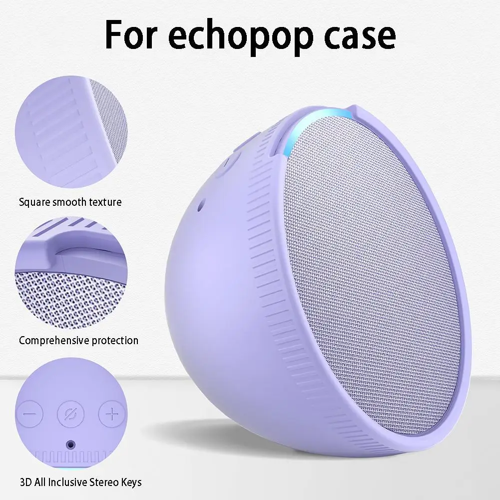 

Silicone Speaker Cover Waterproof Portable Speaker Protective Sleeve Shockproof Anti Drop Accessories for Amazon Echo