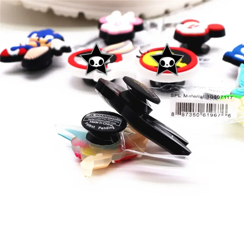 Original Fairy Girl PVC Shoe Charms Red Mickey Pink Minnie Jeans Clog Pins Women Boy Girls Party Shoe Decorations