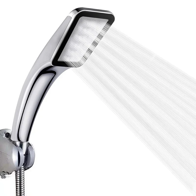 300 Holes High Pressure Rainfall Shower Head Water Saving 3 Color Chrome Black White Sprayer Nozzle Bathroom Accessories 5