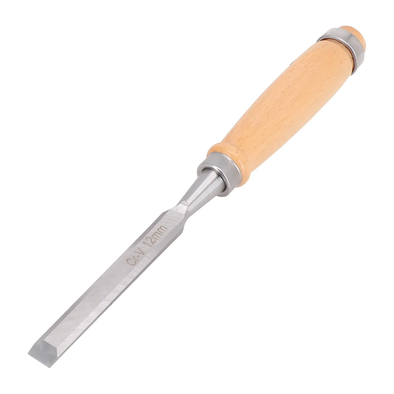Woodworking Chisel 1pc Woodcut Sculpture Flat Chisel Wood Carve DIY Hand Tool Accessories Carbon Steel 6mm 12mm 18mm 24mm
