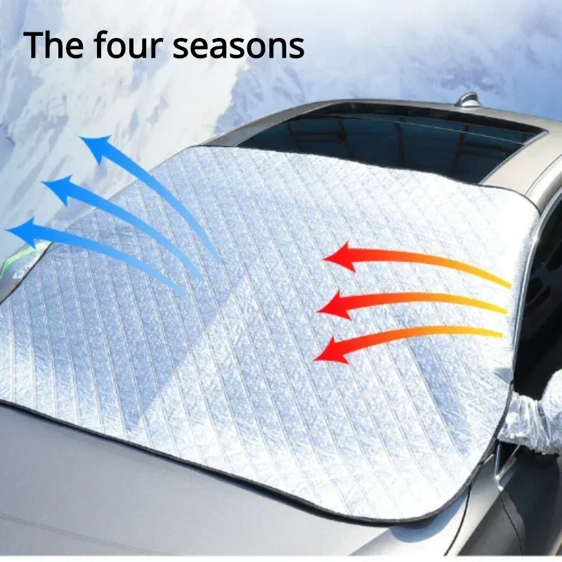 Windshield Sunshade Car Front Window Screen Cover Auto Sun Cover Car Windshield Shade Dust Protector Anti Snow Frost Ice Shield Windscreen Cove