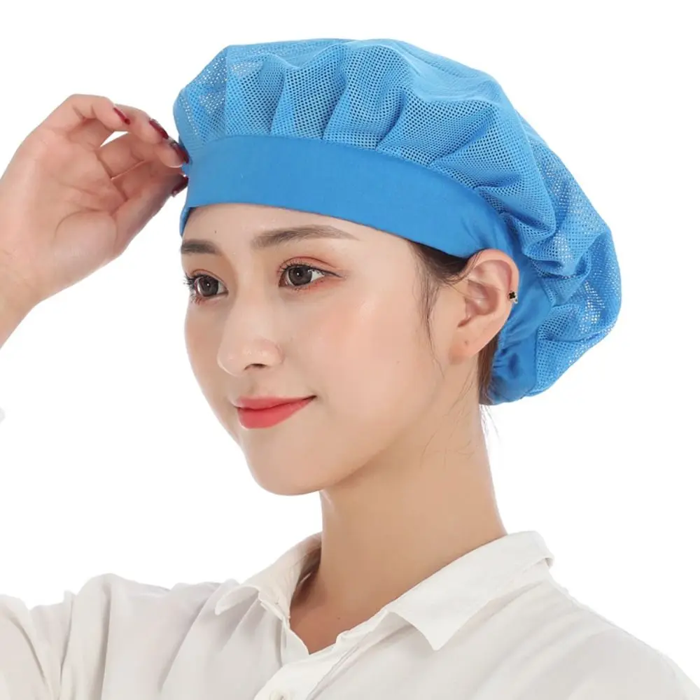Kitchen Cooking Chef Cap Nets Work Wear Food Service Hair Nets Chic Bundled Hair Work Wear Bundled Hygienic Cap 1Pcs