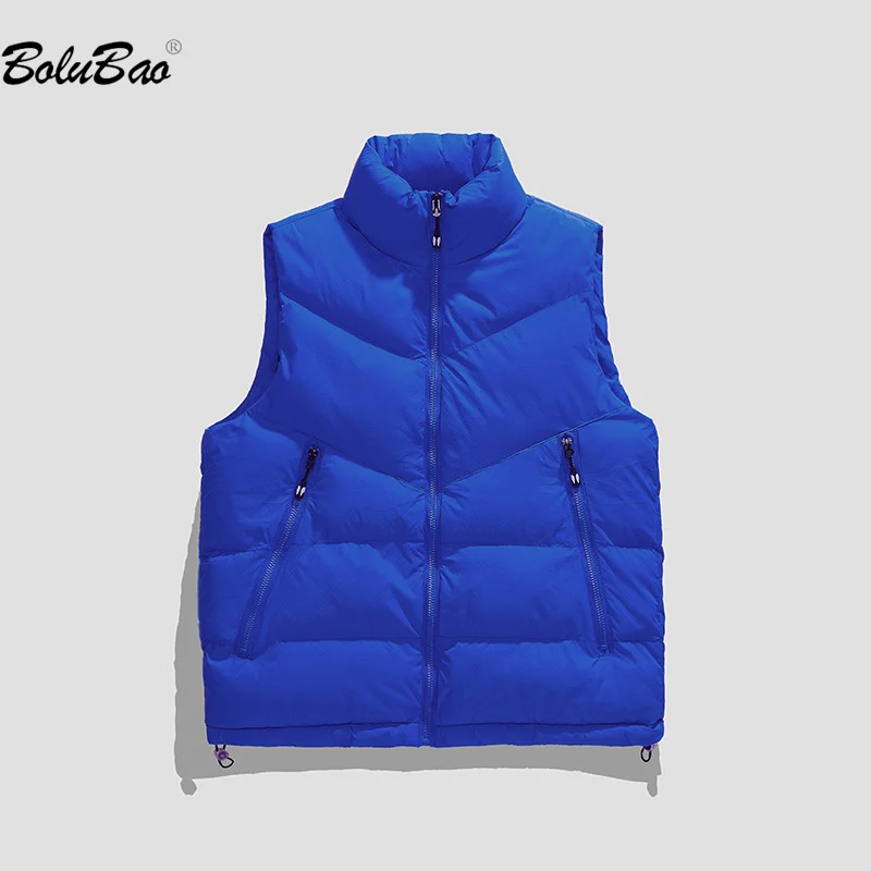 

BOLUBAO 2023 Outdoor Casual Vest For Men Pure Cotton Warm Slim Coat High Quality Design Fashion Streetwear Vest For Men