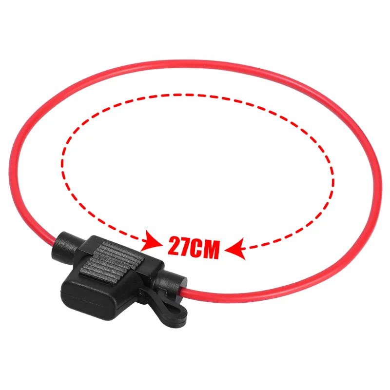 5Pcs Car Mini Blade Fuse Holder Splash-proof Box 12V 30A with Fuses Blade Wire Cut Off Switch Socket Auto Fuse Socket Insert