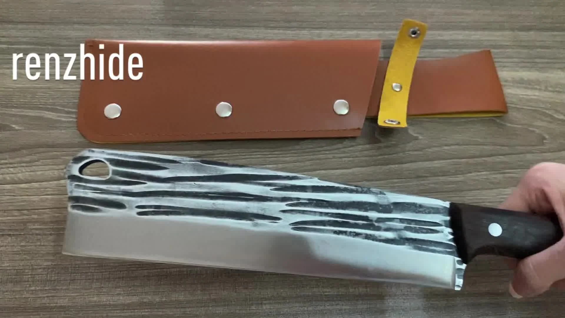 Кухонный нож Renzhide из углеродистой стали 20 см