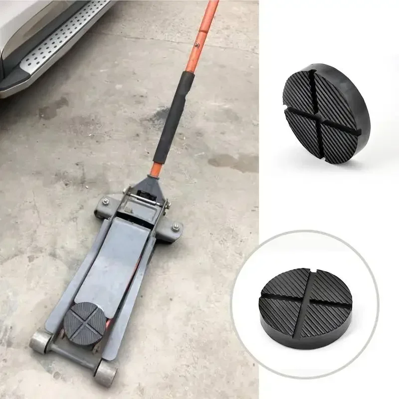 Universal Black Rubber Slotted Jack Stand Pads
