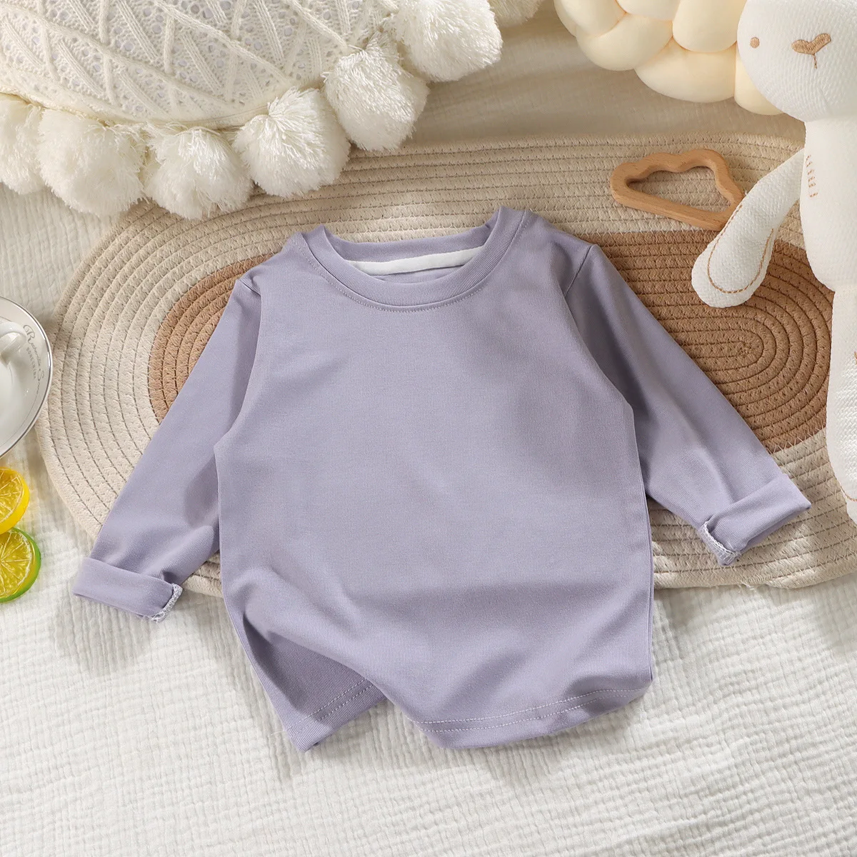 Cotton Long Sleeve Kids T Shirt for Boys Girls