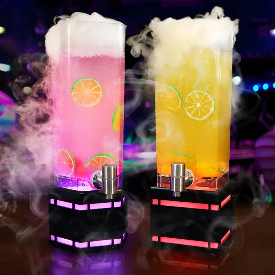 

Изменяемое искусственное ведро для льда RGB, прозрачное акриловое ведро для льда, держатель для сока, женское украшение для ночной балки