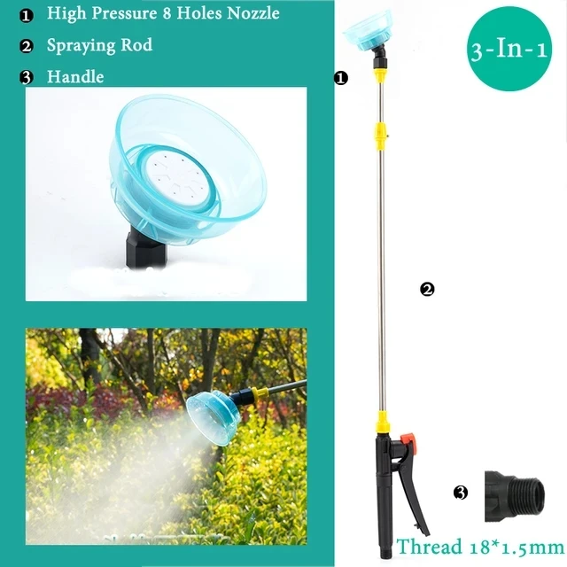 Versatile Retractable Electric Sprayer with Nozzle and Handle