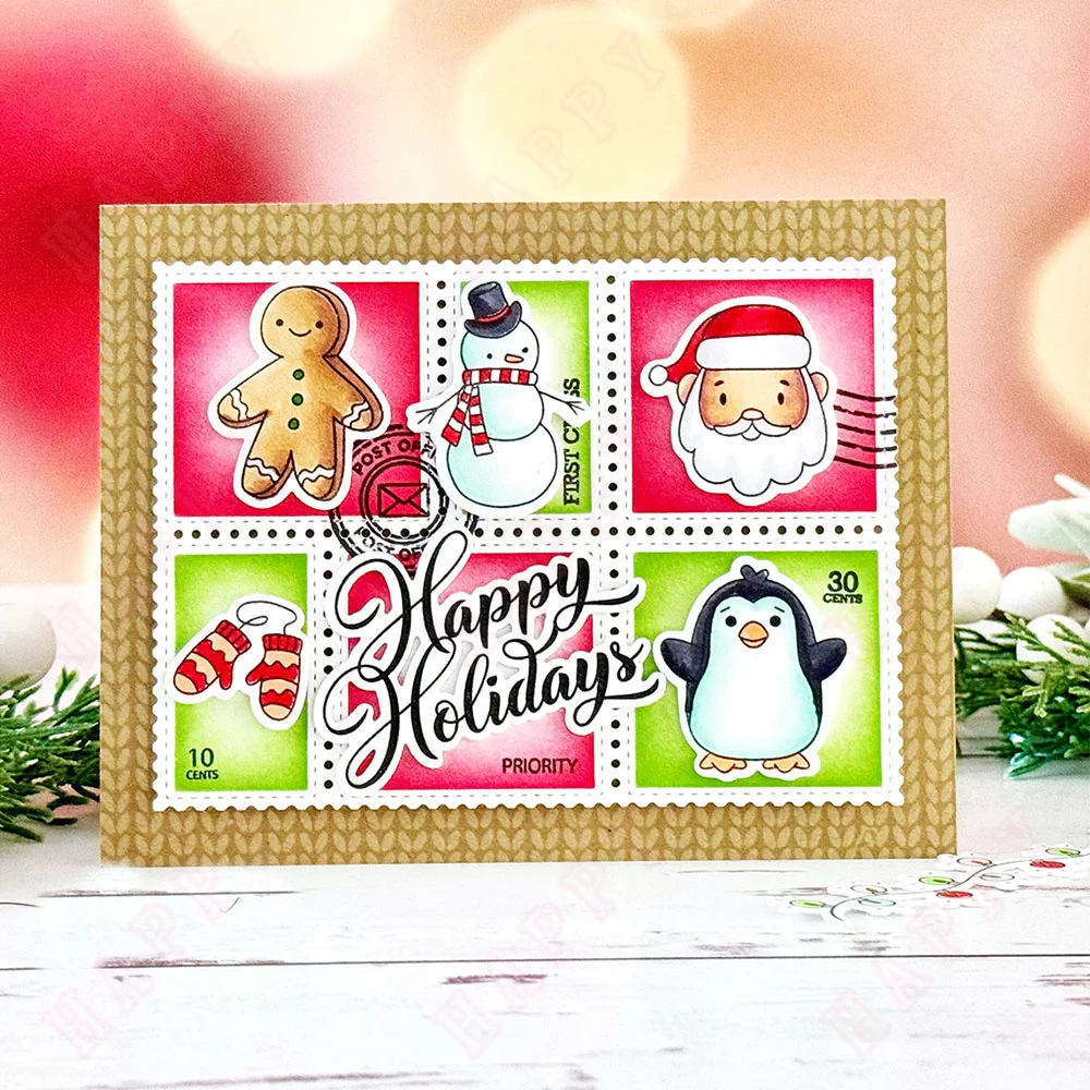 Description Picture 3 of itemChristmas Friends Stamps Stencil Set Metal Cutting Dies DIY Scrapbooking Ornaments Paper Cards Handmade Album 2024 New Christmas