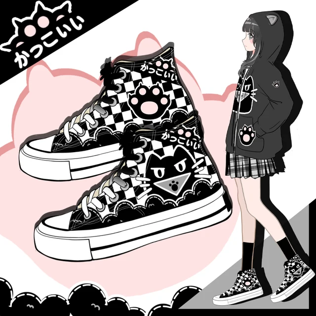 CheckPaw High-Top Sneakers