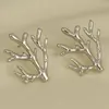4pcs Brief Fashion Ocean Animal Earring Stainless Steel For Women Men Accessories Starfish Conch Silver Color No Fading Earrings 5