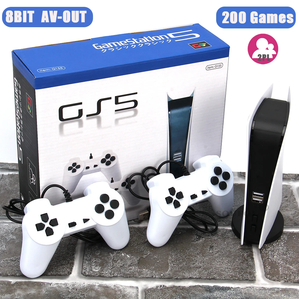 🎮 GS5 Game Console - 200 Retro Games (USB Wired Game Player)