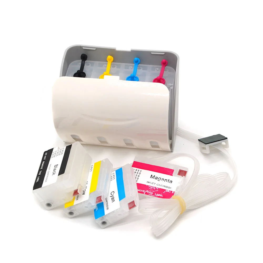 HP Designjet T120 T520 프린터용 리필 시스 잉크 시스템, 자동 리셋 칩 포함, HP711 HP711XL, 4 색