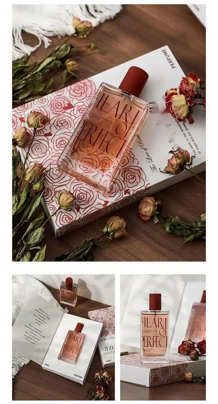 Novo anúncio Rose Lady Perfume Gift Box Set Fragrância duradoura Fresh Student Girl Perfume para pequenos grupos_voghion.com