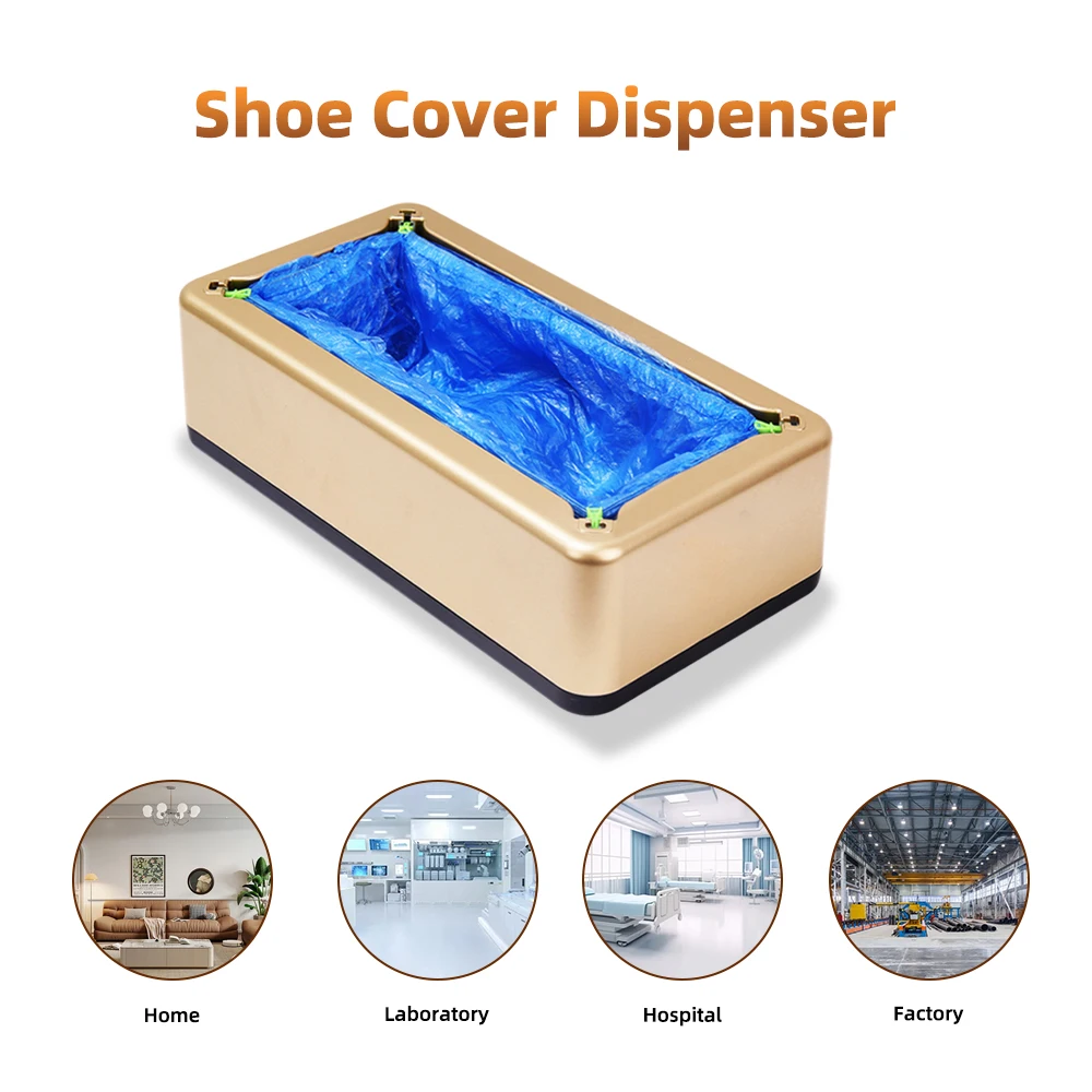Automatic Shoe Cover Machine with 200 Disposable Shoe Covers Cover Dispenser for Home & Office Disposable Non-slip indoors